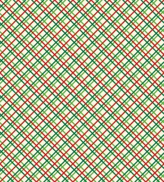 Seamless Bright Abstract Netting Pattern in Christmas Colors Iso Stock Illustration
