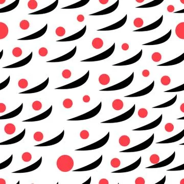 Seamless bright abstract pattern of geometric objects Stock Illustration