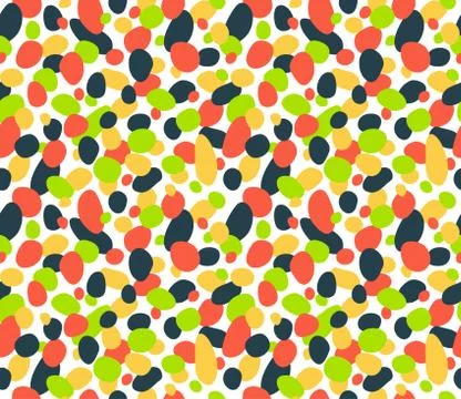 Seamless bright abstract pattern isolated on white Stock Illustration