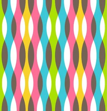 Seamless Bright Abstract Vertical Pattern Stock Illustration