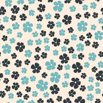 Seamless bright floral pattern. Great for fabric, textile. Vector illustration Illustrazione stock
