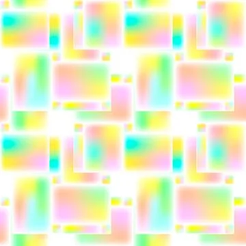 Seamless bright geometric repeating pattern of rectangles. Vector. Stock Illustration