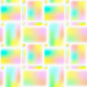 Seamless bright geometric repeating pattern of rectangles. Stock Illustration