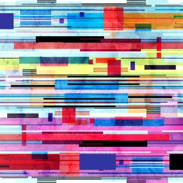 Seamless bright geometric stripes pattern Stock Photos