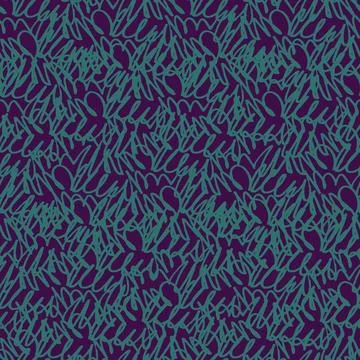 Seamless bright oscillogram-like pattern with curved lines Stock Illustration