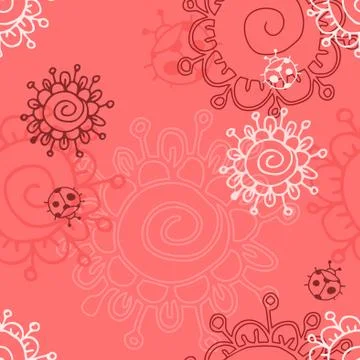 Seamless bright pattern. Stock Illustration