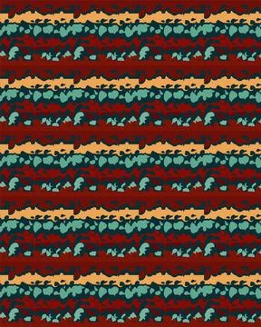 A seamless bright pattern of rows of colored, chaotically arranged elements. Stockillustratie