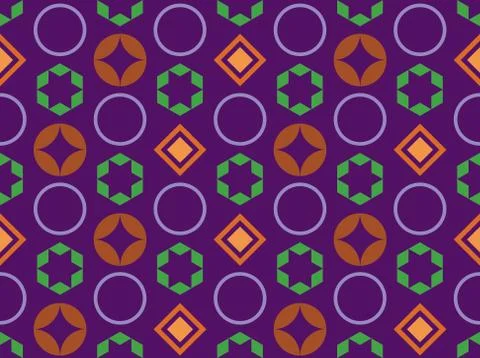 Seamless bright spring pattern with  and   ornament. Illustrazione stock