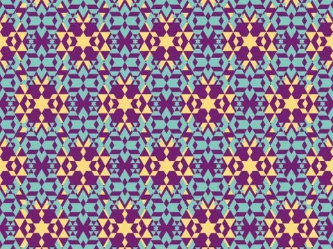 Seamless bright spring pattern with  and   mosaic. Stock Illustration