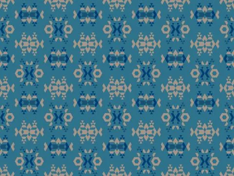 Seamless bright spring pattern with  and   mosaic. Stock Illustration