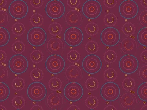 Seamless bright spring pattern with  angles and   connection. Stock Illustration