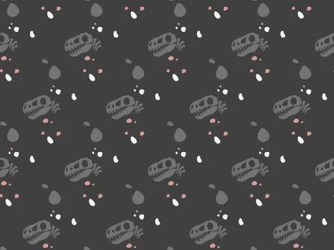 Seamless bright spring pattern with  archeology and   earth. Stockillustratie