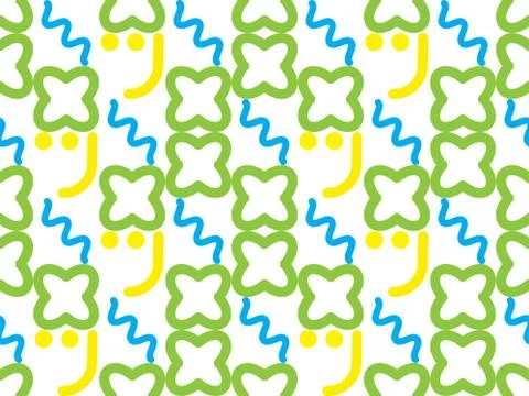 Seamless bright spring pattern with  baby and  flower. 스톡 일러스트