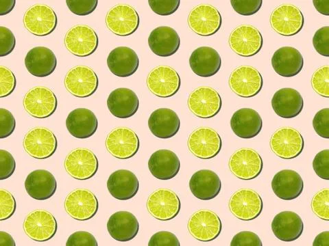 Seamless bright spring pattern with circle and  multi colored. Stock Illustration