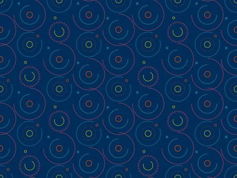 Seamless bright spring pattern with  connection and   connection. Stock Illustration