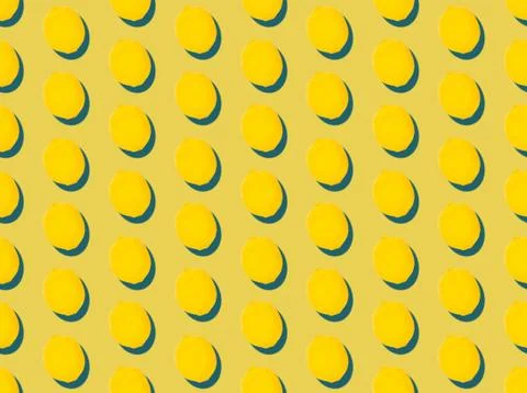 Seamless bright spring pattern with  lemon and   refreshing lime. Illustrazione stock