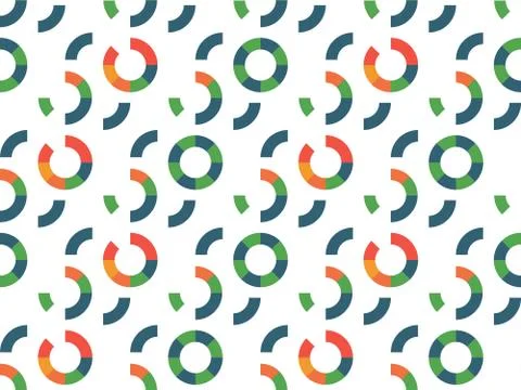 Seamless bright spring pattern with  lunge and   disc. 스톡 일러스트