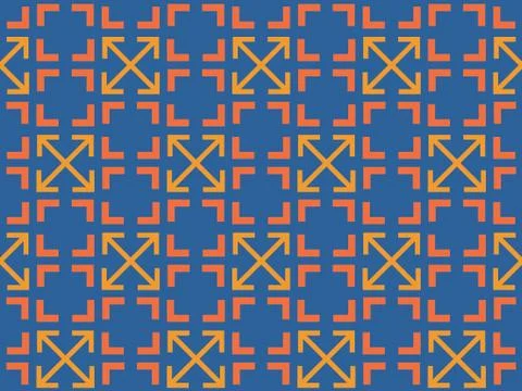 Seamless bright spring pattern with  mosaic and   square. 스톡 일러스트