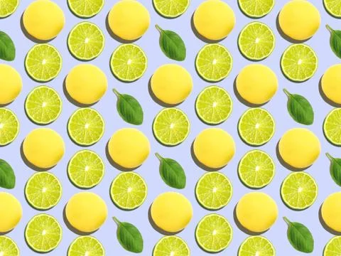 Seamless bright spring pattern with orange - fruit and  summer. Illustrazione stock