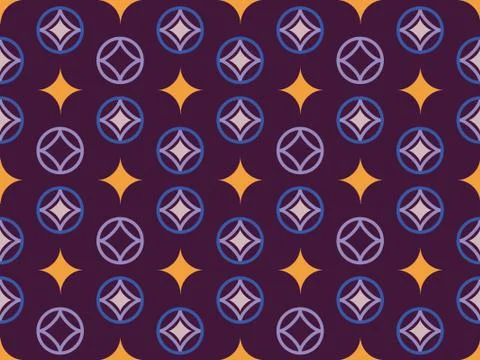 Seamless bright spring pattern with  ornament and   ornament. イラスト素材