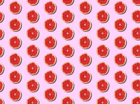 Seamless bright spring pattern with red and  backgrounds. Stock Illustration