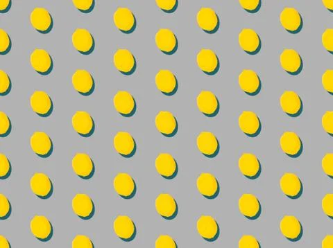 Seamless bright spring pattern with  refreshing lime and   juicy citrus. Stock Illustration