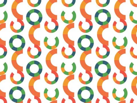 Seamless bright spring pattern with  rondure and   ring. Illustrazione stock