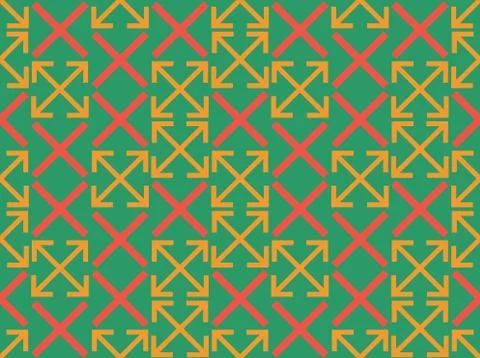 Seamless bright spring pattern with  square and   square. 스톡 일러스트