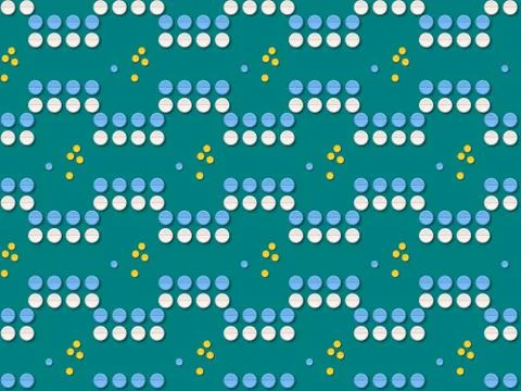 Seamless bright spring pattern with tablets and   medicine. 스톡 일러스트