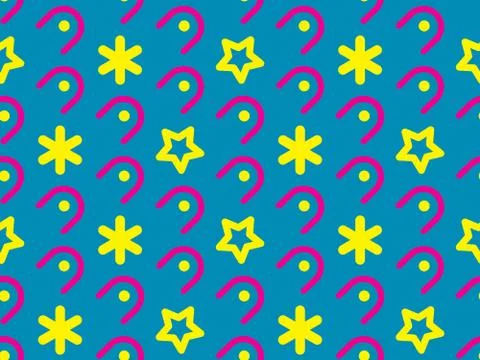 Seamless bright spring pattern with  triangle and  corner. Stock Illustration