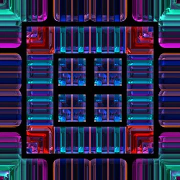 Seamless bright stained glass pattern Stock Illustration
