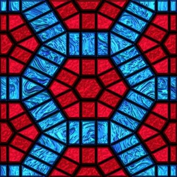 Seamless bright stained glass pattern 스톡 일러스트