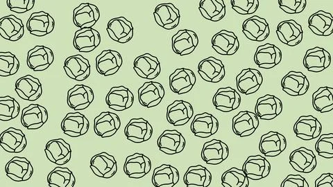 Seamless broccoli line art pattern perfect for textile, wrapping paper, and.. Stockillustratie