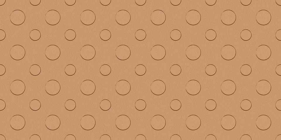 Seamless Bronze Circles Pattern. Bronzed Bubbles Texture. Stock Illustration