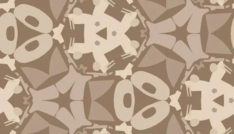 Seamless Brown Abstract Wallpaper Stock Illustration