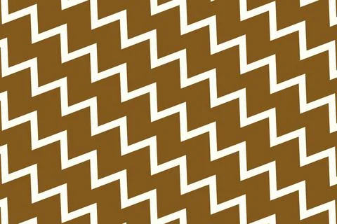 Seamless brown and white zigzag lines pattern background Illustrazione stock