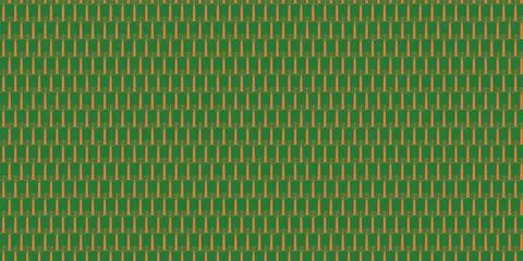 Seamless Brown Brick Pattern On Green Background 스톡 일러스트