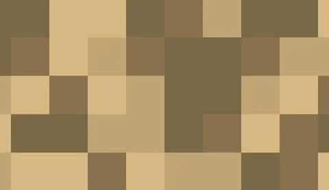 Seamless brown camouflage pattern background with pixelated block shapes in Stock-Illustration