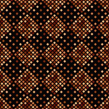 Seamless brown geometrical diagonal square pattern background Stock Illustration