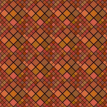 Seamless brown square pattern background - abstract vector design 스톡 일러스트