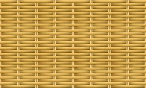 Seamless brown weave rattan pattern, vector art Stock Illustration