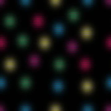 Seamless brush strokes with horizontal lines. Colorful geometric background. Stock Illustration