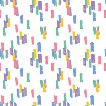 Seamless brush strokes pattern Stock Illustration