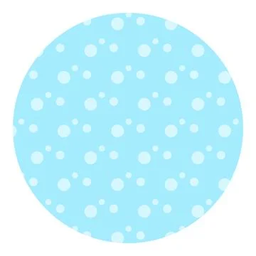 Seamless bubble pattern round light blue badge vector graphic Ilustração Stock