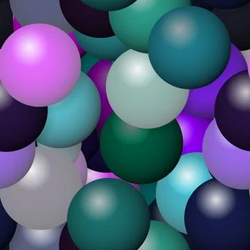 Seamless bubbles pattern Stock Illustration