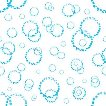 Seamless bubbles vector pattern design Stock Illustration