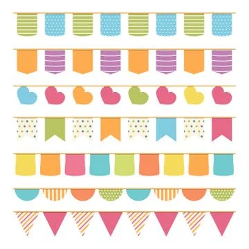 Seamless Bunting Stock Illustration