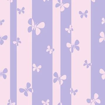 Seamless butterfly pattern. Vector illustration. Illustrazione stock