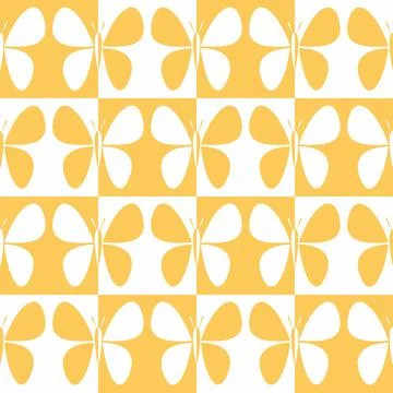 Seamless butterfly pattern. Vector illustration. Stock Illustration