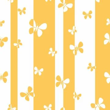 Seamless butterfly pattern. Vector illustration. Stock Illustration